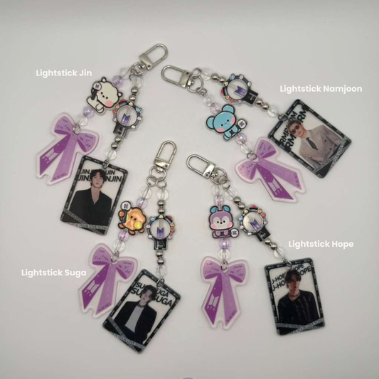 K-pop Inspired Bag Charms & Keychains – Handmade Beaded Charms, Choose Your Style