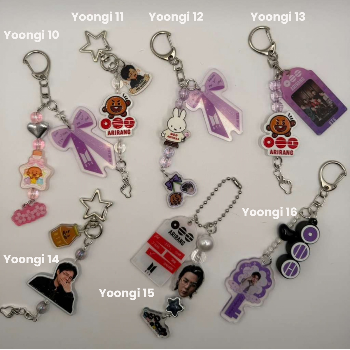Rap Line Inspired Bag Charm/Keychain