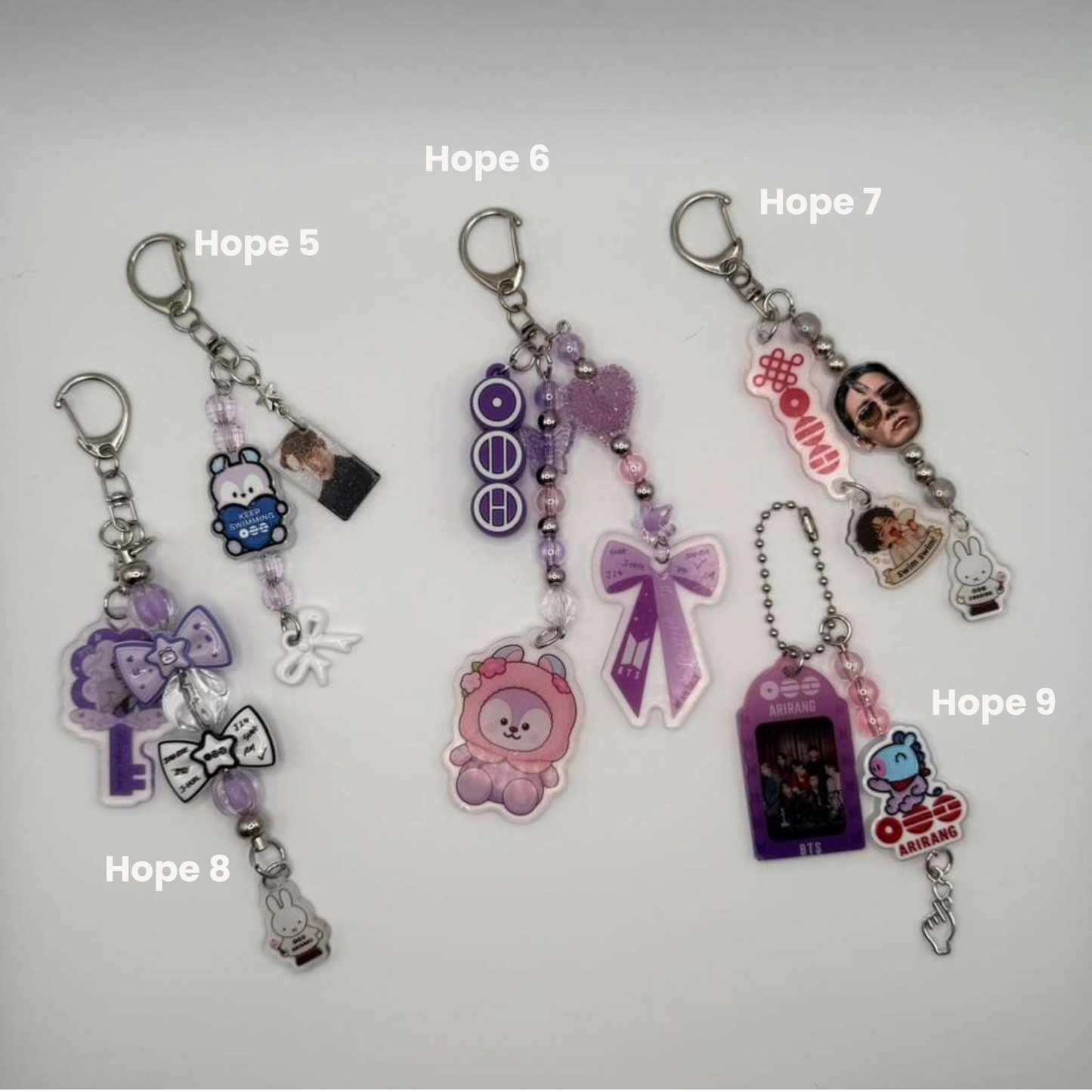 Rap Line Inspired Bag Charm/Keychain